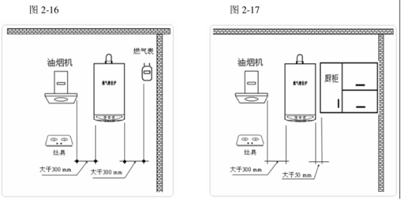 壁挂炉安装距离要求